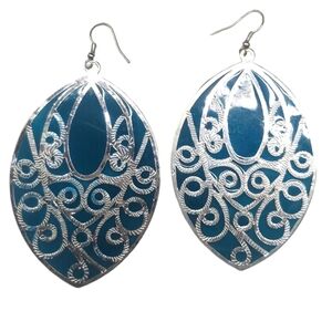 Stained glass dangle earrings